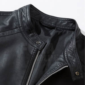 Veste en cuir pour hommes Automne hiver Veste en cuir pour hommes de meilleure qualité Veste en cuir véritable pour hommes - Product Image 4