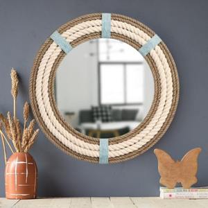 MDF Resin Bone Art Wall-Mounted Decorative <b>Mirror</b> <b>Wood</b> Frame Bathroom <b>Mirror</b> for Home Decor or Wall Decoration - Product Image 2
