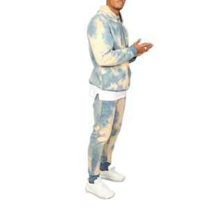 Wholesale Sweat Jogger <b>Suits</b> Two Piece 100% Cotton Slim Fit Winter <b>Men</b> Street Wear Sweatsuit - Product Image 3