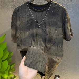 T-shirt en jersey de polyester pour homme, manches courtes, col rond, coupe classique, motif décontracté, streetwear - Product Image 4