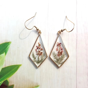 Pendientes de Resina Bordados a Mano, Joyería de Moda de Acero Inoxidable para Mujeres y Niñas, Estilo Clásico para Bodas, Alta Calidad - Product Image 1