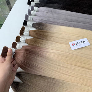 Extensiones de Cabello Humano Virgen Remy 12A de Vietnam, Color Natural, Liso y Ondulado Natural, Doble Trama, Venta al Por Mayor de Nasa Hair Vietnam - Product Image 1