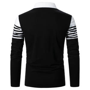 Camisetas Polo de golf de manga corta con diseño personalizado de su propia marca, camisetas polo de hombre a rayas personalizadas, camiseta polo deportiva de gran tamaño - Product Image 6