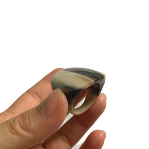 Anillos de Cuerno de Búfalo Vintage Ecológicos de Alta Calidad, Hechos a Mano con Incrustaciones, Estilo Moderno, para Compromiso, Boda, Artesanía Saniya - Product Image 6