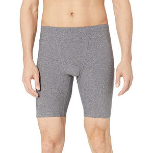 Short cargo de compression de fitness décontracté pour hommes, toile d'été respirante, séchage rapide, anti-rides, taille haute, élastique, teint uni - Product Image 3