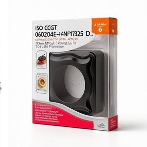 ISO CCGT 060204E-NF1T7325 D. 2.8mm MT-CVD Inserto de Torneado Indexable con Recubrimiento, Paquete de 10 para un Rendimiento Eficiente de la Herramienta - Product Image 2