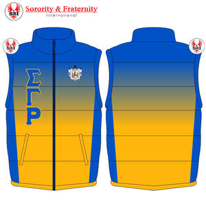 Sigma Gamma Rho personnalisé sororité et fraternité grec lettré gilet bouffant sororité femmes SGRHO gilet matelassé - Product Image 4