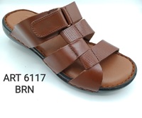 Sandales confortables en cuir véritable de haute qualité pour hommes, semelle en PU, chaussures à enfiler, pantoufles décontractées pour hommes, été, vente en gros 2026