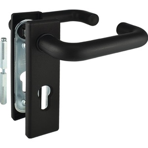 82P Black Plastic Fire Protection Set for Door Thickness 40-66 mm PZ Square DIN Left/Right BEVER <b>Storage</b> <b>Lockers</b> - Product Image 1