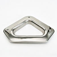 Plaque d'entrée de câble triangulaire en acier inoxydable 316 de qualité marine, directement de l'usine, taille personnalisable pour bateaux et yachts