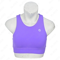 XW-Q070 Soutien-gorge de sport à impact élevé avec logo personnalisé, haut de sport pour femme, haut de sport sans dos, soutien-gorge de sport rembourré pour la course à pied pour femme