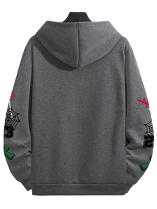 Sudaderas con capucha para hombre 100% Jersey de algodón Sudadera con capucha suelta para parejas - Product Image 2