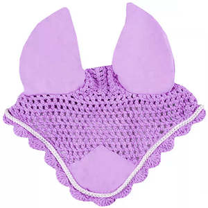 Bonnet d'oreille de cheval au crochet à la mode avec voile anti-mouches scintillant Équipement équestre élégant et confortable pour l'équitation et les spectacles équestres - Product Image 4