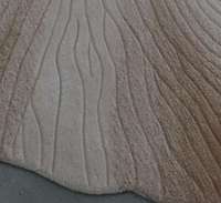Tapis HENGJIU personnalisé en forme de feuille de lotus 3D, 100 % laine de Nouvelle-Zélande, tufté à la main, insonorisant, pour hôtels de luxe et projets architecturaux