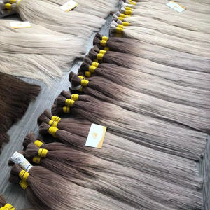 Minh Khang Premium Cheveux Meilleure Vente 100% Vierge Vietnamien Cheveux Super Double En Vrac 30 Pouces Étiré Longueur Cheveux Humains - Product Image 1