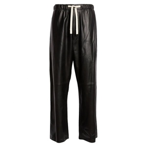 กางเกงหนังของผู้ชายโลโก้ตามสั่งกางเกงขนาดใหญ่พิเศษใส่กลางแจ้งพร้อมโลโก้แบบทอที่เอว - Product Image 1