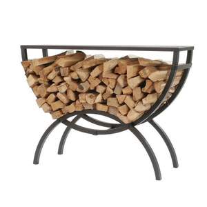 Estante de troncos de hierro recubierto de polvo duradero para uso en exteriores con fuertes juntas soldadas para una solución de almacenamiento de madera duradera - Product Image 4