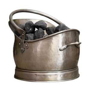 Latest Style Metal Scuttle Bucket with Handle for Fireplace Classic Design <b>Tools</b> and Accessories Coal Bucket - Product Image 1