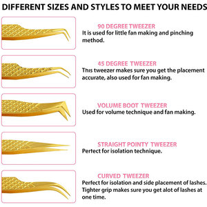 High Quality Steel Material Made Gold Plated <b>Tweezers</b> Sets Hot Sale Customized Design 4 Pieces <b>Tweezers</b> Set In Low MOQ - Product Image 3