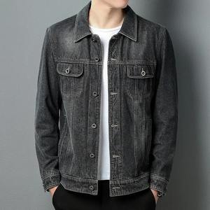 Veste Denim de Moto pour Homme, Confortable, Respectueux de la Peau, Indéformable, à Col Montant, Longueur Régulière - Product Image 6