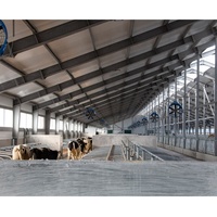 Establo Prefabricado de Acero Fácil de Instalar para Cabras, Ovejas y Ganado, para Granjas de Cría de Ovejas