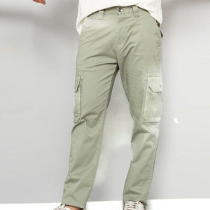 Pantalones Cargo de Algodón para Hombre, Pantalones de Trabajo Multibolsillos, Pantalones Utilitarios de Pierna Recta, Duraderos, Casuales, para Uso en Exteriores, Moda Urbana - Product Image 5