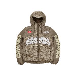 OEM Customized Unisex <b>Winter</b> Puffer Jacket Streetwear Hooded Canvas Warm Breathable Lightweight Hunting Solid Jacket - Product Image 1