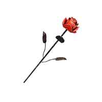 Fleur de rose rouge en fer forgé, rose artificielle, mariage, Noël, autres fleurs et plantes décoratives en provenance d'Inde
