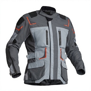 เสื้อแจ็คเก็ตขี่มอเตอร์ไซค์สำหรับผู้ชายรุ่นล่าสุด แฟชั่นระดับมืออาชีพ ผลิตจากผ้าคอร์ดูร่า กันลม กันน้ำ ระบายอากาศได้ดี พร้อมรับสกรีนโลโก้ - Product Image 1