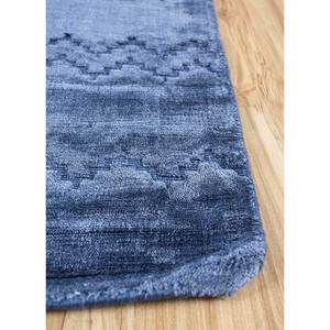 พรมไหมไผ่ทำมือสไตล์โบฮีเมียนสีน้ำเงิน รุ่น HBS-02-a สัมผัสแห่งธรรมชาติที่เป็นเอกลักษณ์ - Product Image 4