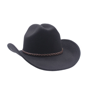 2024 venta al por mayor de Color sólido liso Logotipo de impresión personalizado verano montar piel cuero sombrero al aire libre vaquero occidental sombrero de seguridad para hombres y mujeres - Product Image 4
