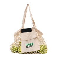 Bolsas de malla Bolsas de algodón ecológicas para almacenamiento de verduras y compras de comestibles Fabricante vietnamita OEM personalizado