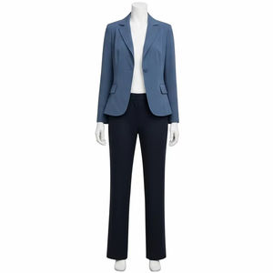 เบลเซอร์ผู้หญิงผ้าโพลีเอสเตอร์ระบายอากาศแจ็กเก็ตอย่างเป็นทางการน้ำหนักเบาเสื้อผ้าสำนักงานใส่สบาย - Product Image 4