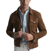 Veste coupe-vent pour homme en polaire polyester ODM de haute qualité, style vintage, col montant, décontractée, style cowboy mexicain, pour l'hiver et la moto