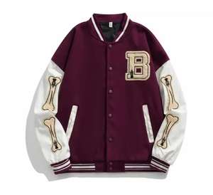 Chaquetas universitarias para hombre con estampado de logotipo profesional Abrigo de invierno de moda superior con cuello levantado Precio competitivo - Product Image 1