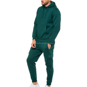 Survêtement 420gsm Survêtements unisexes à double taille, ensemble de sweat-shirts à capuche et de pantalons de survêtement pour homme, 100% coton - Product Image 2