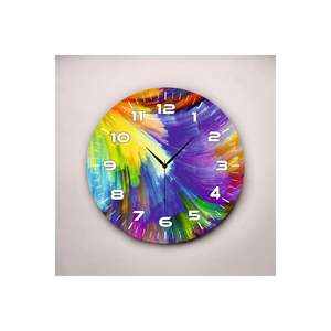 Colorful Print Patterned 50cm Wooden Silent <b>Table</b> Wall <b>Clock</b> Perfect Gift Idea - Product Image 5