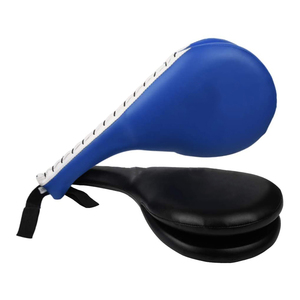 นวมฟลอปปี้นวมหนังนวมนวมนวมและแผ่นนวมนวมซ้อมคิกบ็อกซิ่งอุปกรณ์ MMA ถุงมือมวยศิลปะการต่อสู้ - Product Image 2