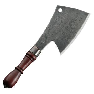Cuchillo de Chef de Acero al Carbono Hecho a Mano con Funda de Cuero Exclusiva, Grado Industrial, Personalizable OEM - Product Image 1