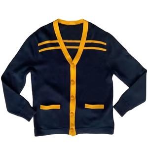 Cardigan Unisexe Tricoté de Haute Qualité, Motif Patchwork Hiver, Anti-Plis, Imprimé Lumineux Brodé, Doublure en Coton Informatique - Product Image 1