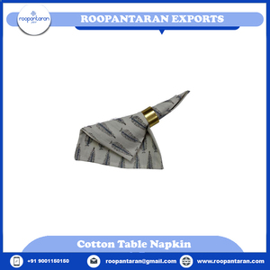 Fabricant indien Serviettes de table élégantes Fait à la main Bloc imprimé brodé 100% coton 60x60cm 1000 lavable personnalisé - Product Image 6