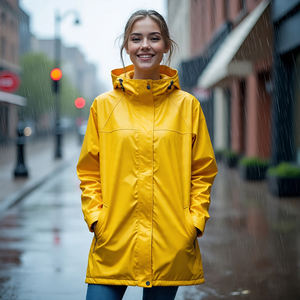 Chaqueta cortavientos para mujer, capa de lluvia, satén Spandex, impermeable, senderismo, ropa de calle para mujer, chaqueta de nailon Spandex 100% para hombre - Product Image 5