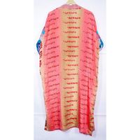 Kimono indien vintage en soie fait à la main Robe Maxi pour femmes Robe de bain thermique Vêtements de plage pour l'été Vêtements de nuit Robe de douche Dressing