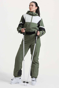 Men's & Women's Montecc Waterproof Windproof Breathable Zipper Ski Suit with Color Block Colors Insulated Ski Jacket And Pants - Product Image 3