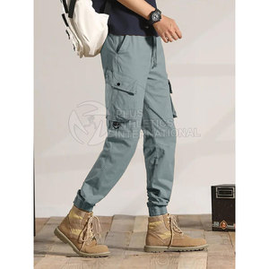Casual Men Streetwear <b>Trousers</b> With Zipper Pockets And Relaxed Fit For Daily Wear Fashion Men Streetwear <b>Trousers</b> - Product Image 4