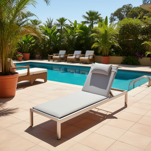 New Arrival Premium Quality Outdoor Foam Beach Lounger <b>Cushion</b> <b>Pad</b> Garden Sun Lounger Mat for Pool Patio Wholesale 5510010605 - Product Image 3