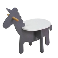 Chaise enfant licorne CHAO CHING, mobilier moderne en bois et MDF pour chambre et maternelle, Taïwan -001