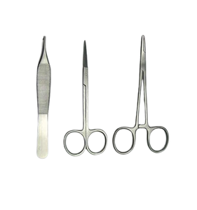 Kit de 3 outils en acier inoxydable pour l'élimination des sutures, instruments chirurgicaux, kit de pratique des sutures - Product Image 1