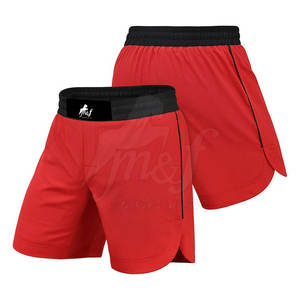 Short Pro Mma pour hommes avec panneau extensible et option de marque avec logo Short d'entraînement Mma pour hommes avec ceinture antidérapante - Product Image 1