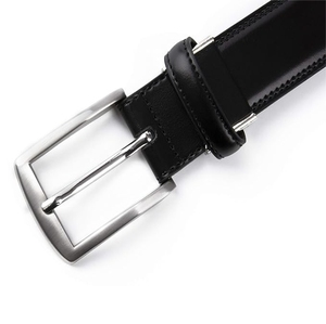 Cinturón de lujo para hombre de cuero genuino de marca de moda de nuevo estilo para jeans con hebilla de acero hebilla deslizante automática 34mm - Product Image 6